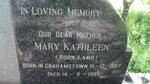 ? Mary Kathleen nee LAMB 1907-1985
