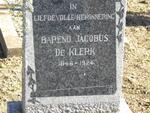 KLERK Barend Jacobus, de 1846-1924
