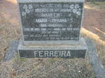 FERREIRA Maria Johanna nee ERASMUS 1912-1955