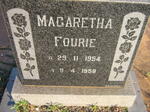 FOURIE Magaretha 1954-1958