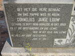 LOUW Cornelius Janse 1896-1959
