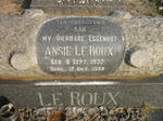 ROUX Ansie, le 1932-1958