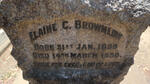 BROWNLOW Elaine C. 1898-1930