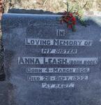 LEASH Anna nee BODE 1856-1932