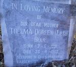 BODE Thelma Doreen 1891-1962