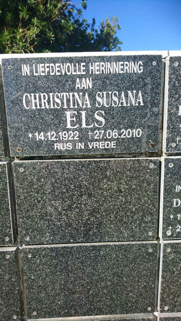 ELS Christina Susana 1922-2010