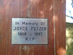 PETZER Joyce 1908-1997