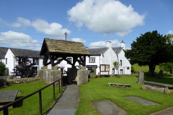Thornton in Lonsdale, Lych Gate of St.Oswald's and Marton Arms