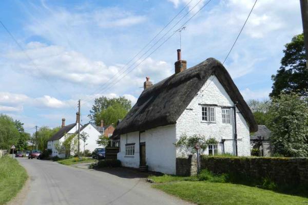 Leckhampstead, Cottage by Parish Church