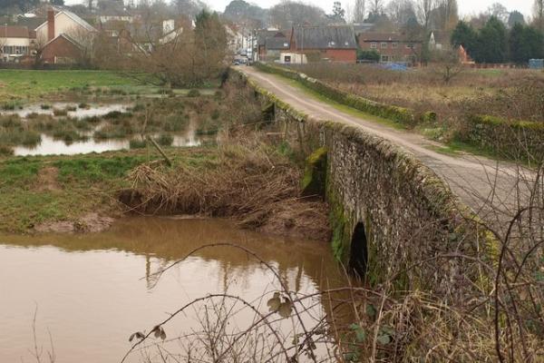 Clyst St.Mary, Medieval Bridge over River Clyst