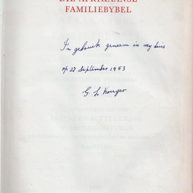 KRUGER Gert Lodewyk 1882-1957 en Hester Hendrina AUCAMP 1884-1961, getroud 1903
