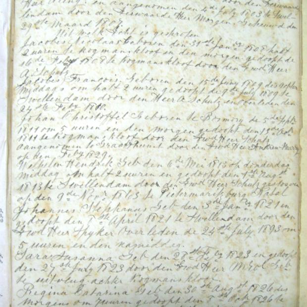 BOSHOFF Jacobus Nicolaas 1784-1844 en Aletta Helena JOUBERT, gebore 1788, getroud 1807