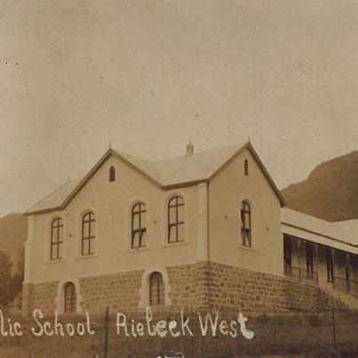 Riebeek West Public School postal cancellation 19.8.1907