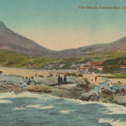The beach Camps Bay, looking to Lion's Head
