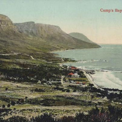 Camps Bay and the Apostles, postal cancellation 1916
