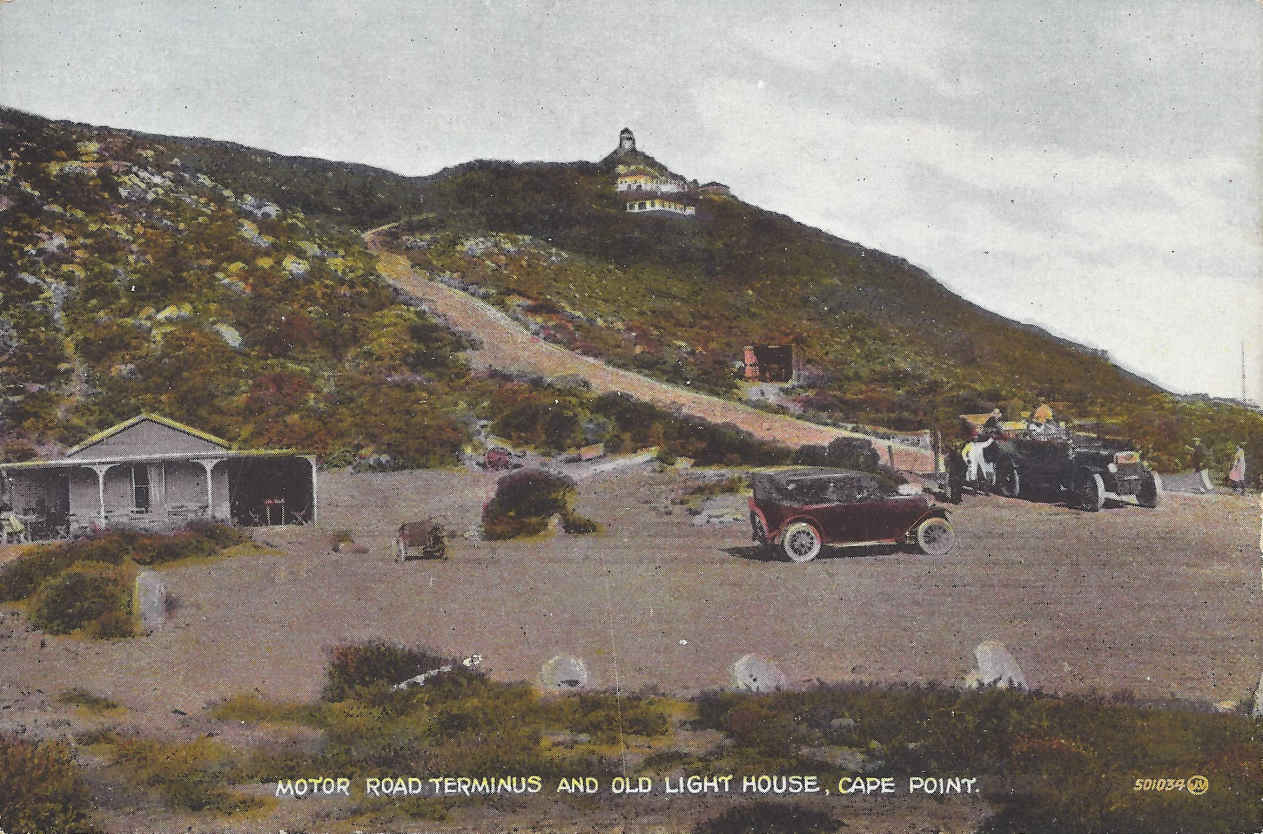 Motor road terminus and old light house, Cape Point