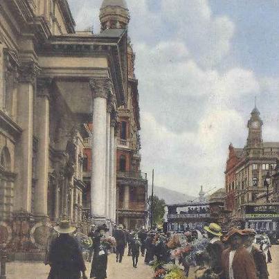 Flower sellers in Adderley Street Cape Town