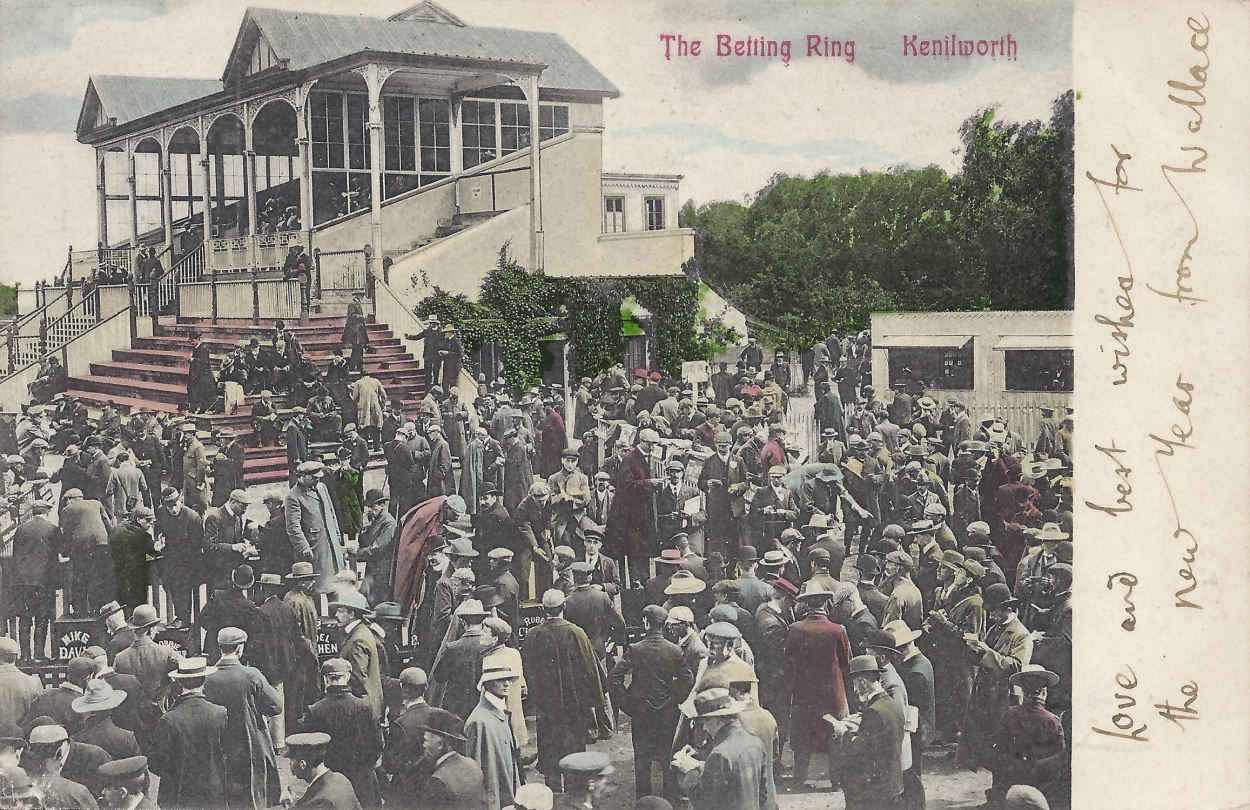 The Betting Ring, Kennilworth, Cape Town, postal cancellation 1905