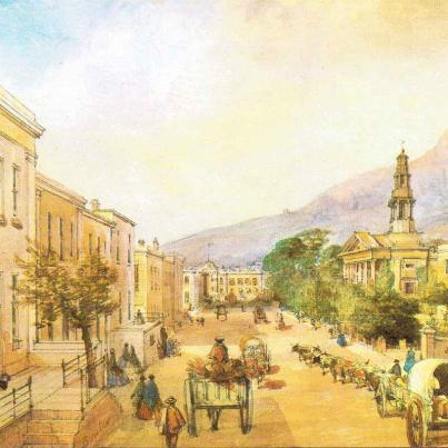 Kaapstad, Waalstraat c 1850