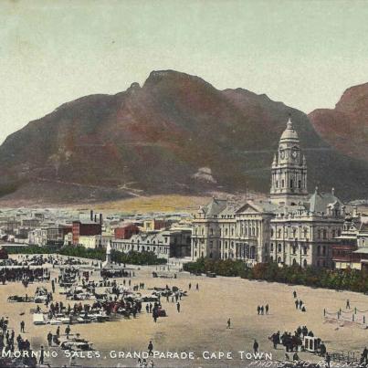 Saturday morning market sales, Grand Parade, Cape Town