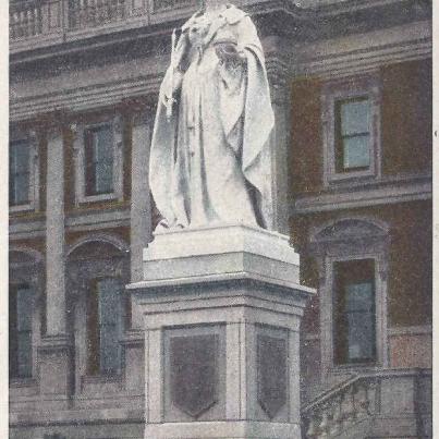 Queen Victoria Statue Cape Town, postal cancellation 1907