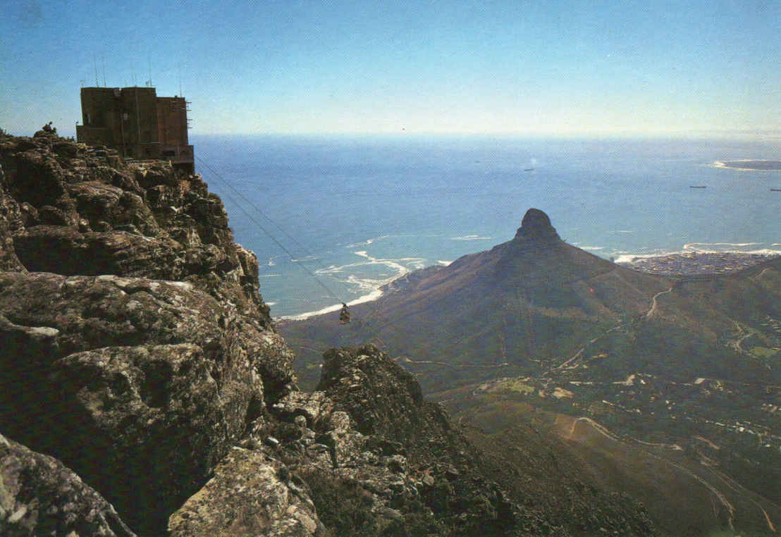 Upper Cableway Station with Lion's Head and Robben Island in the distance