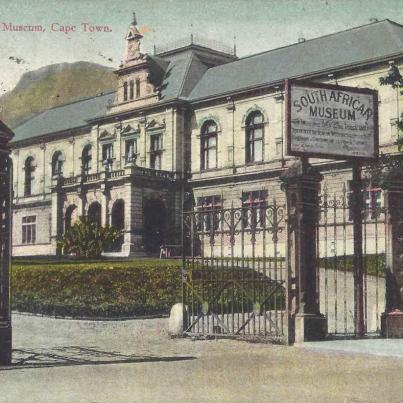 South African Museum Cape Town, postal cancellation 1914
