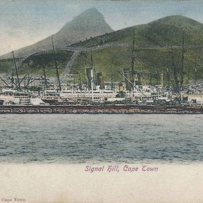 Signal Hill Cape Town, postal cancellation 1910