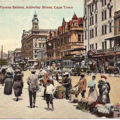 Flower sellers, Adderley St, Cape Town