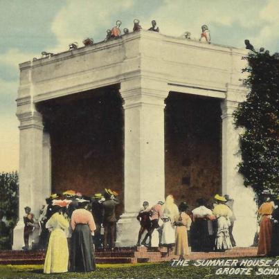The Summer House and Rhodes, Groote schuur Rondebosch, hand dated 1911