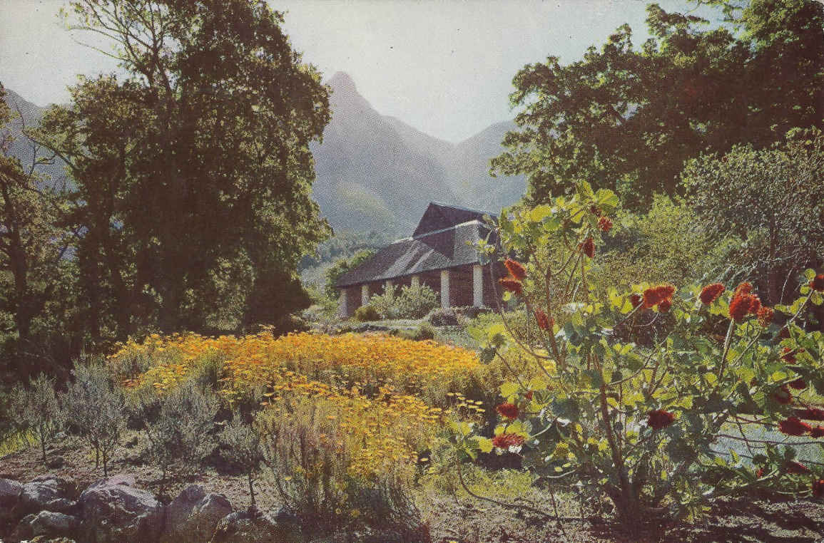 The Tea House, Kirstenbosch Botanical Gardens, postal cancellation 1960