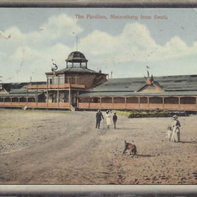 Muizenberg, the Pavillion from South, postal cancellation 1912