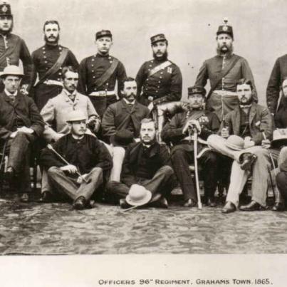 Grahams Town, Officers 96th Regiment, 1865