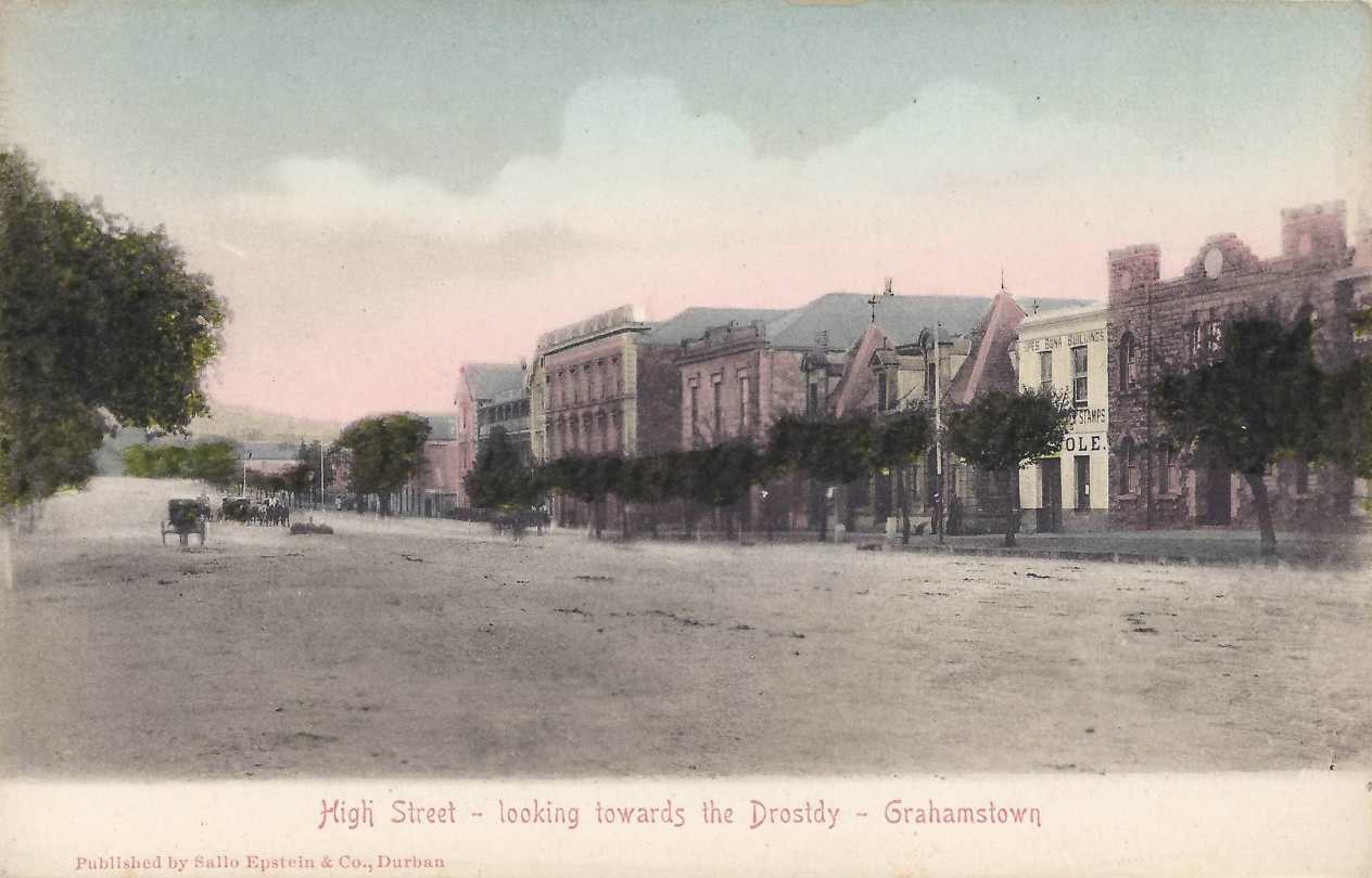 High Road, looking towards the Drostdy, Grahamstown