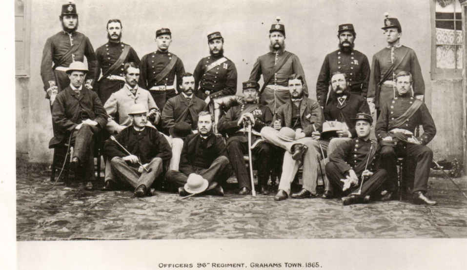 Grahams Town, Officers 96th Regiment, 1865