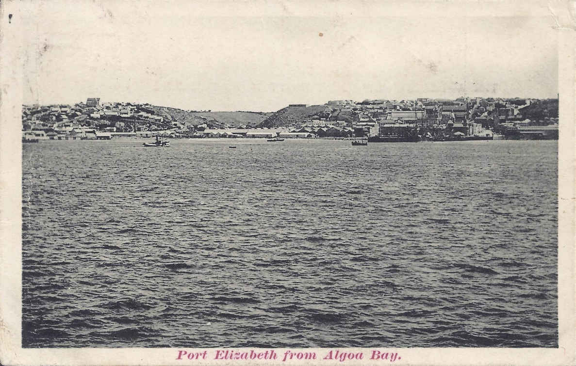 Port Elizabeth from Algoa Bay, postal cancellation 1903