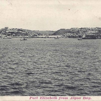 Port Elizabeth from Algoa Bay, postal cancellation 1903
