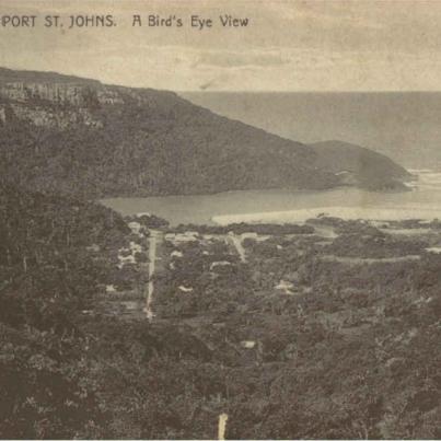 Port St Johns - Birds-eye of the town