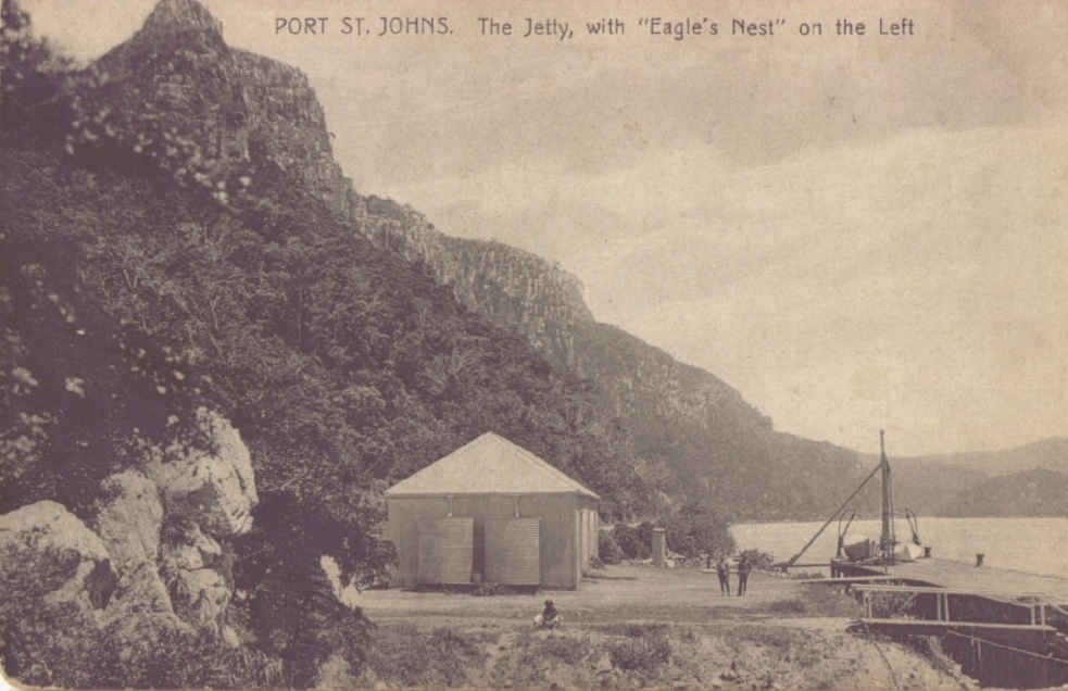 Port St Johns - The Jetty with Eagles Nest on the left