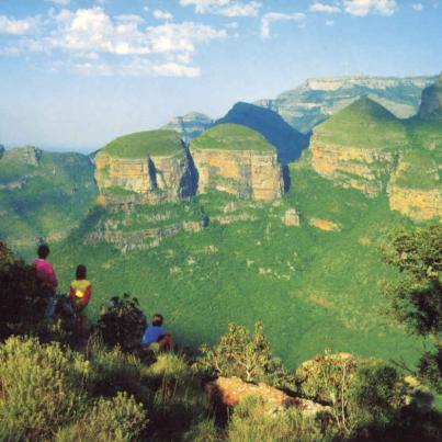 The Three Rondavels Eastern  Transvaal