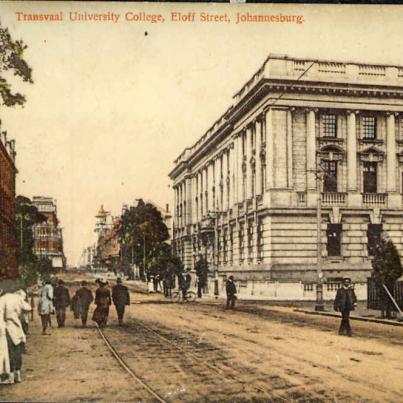 Johannesburg Transvaal University College, Eloff Street.