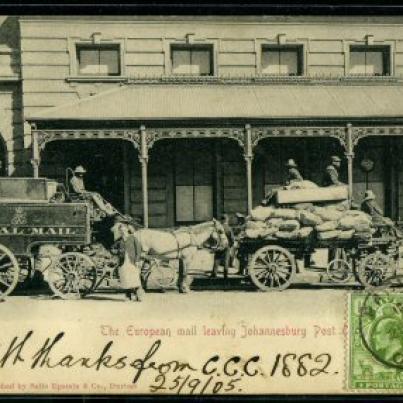 Johannesburg Euro mail leaving Post Office 