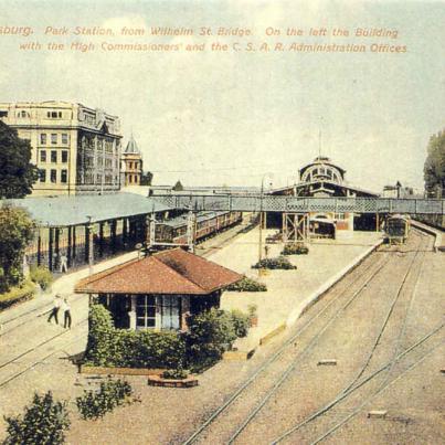Johannesburg Park Station from Wilhelm St Bridge