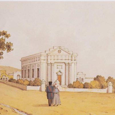St Andrew's Church, Cape Town painted by Henry Clifford de Meillon, Greeting Card