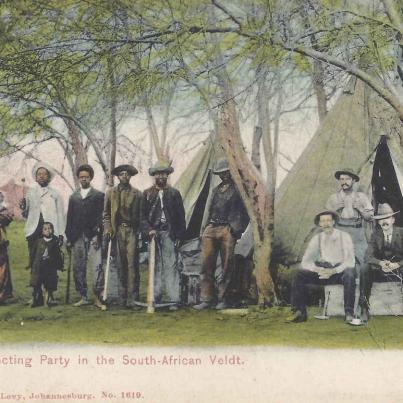 Prospecting Party in the South African Veldt