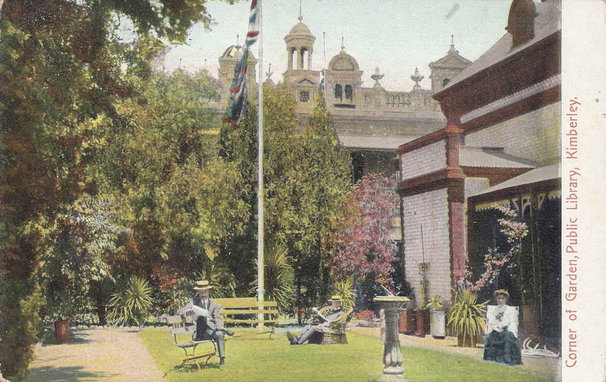 Kimberly Public Library Gardens postal cancellation 1907