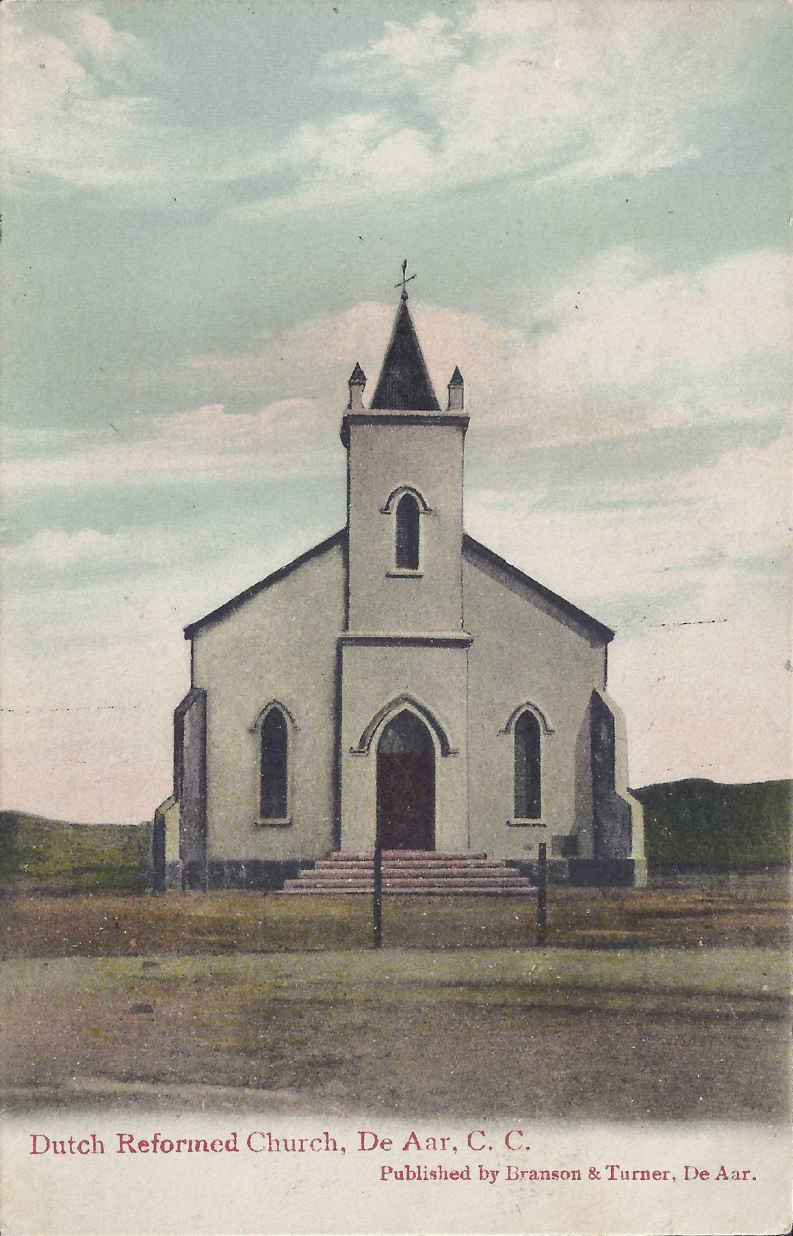 De Aar Cape Colony Dutch Reformed Church  postal cancellation 27.12.1903