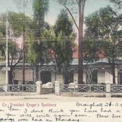 President Kruger's Residence Pretoria, postal cancellation 1903