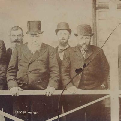 Kruger and Co. Pres. SJP Kruger on the stoep of his Pretoria home.