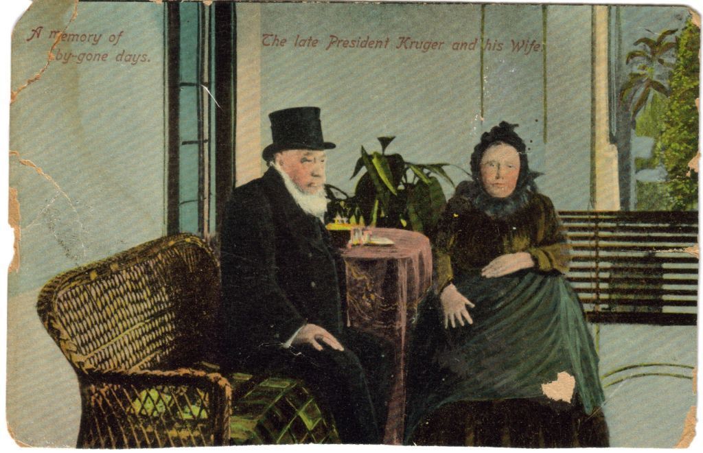Pres Paul Kruger and his wife